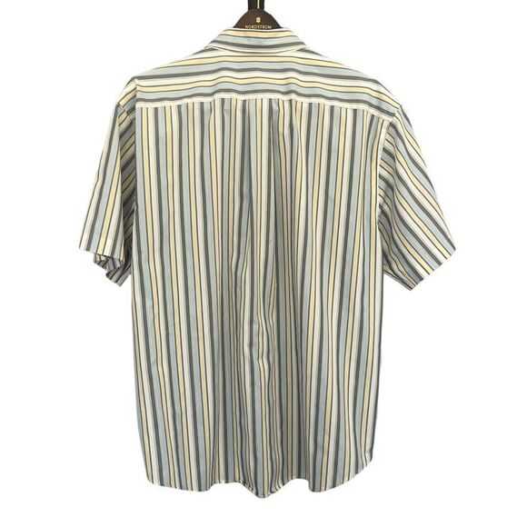 Roundtree & Yorke Shirt Short Sleeve Mens Large​​​ - Picture 2 of 12